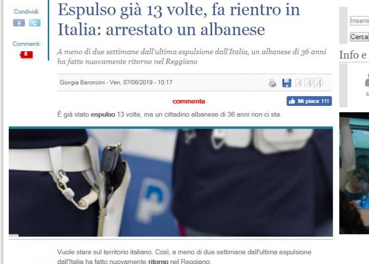 Shqiptari thyen rekord, dëbohet nga Italia për të 14 herë