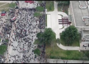 Video nga droni/ Ja pjesëmarrja në protestën e Ilir Metës dhe PD-LSI