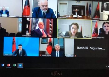 Këshilli i Sigurisë, Rama nxjerr foton me Bashën nga mbledhja online