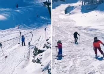 Ski, borë dhe turistë/ Rama publikon pamjet nga pika turistike e Dardhës