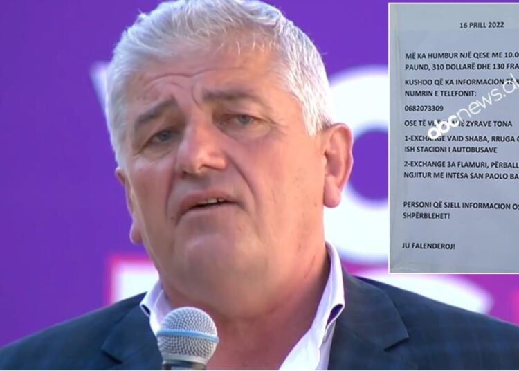 Kandidatit socialist për deputet i humbin mbi 11 mijë euro: Ishin në një qese, kush i gjen ka shpërblim