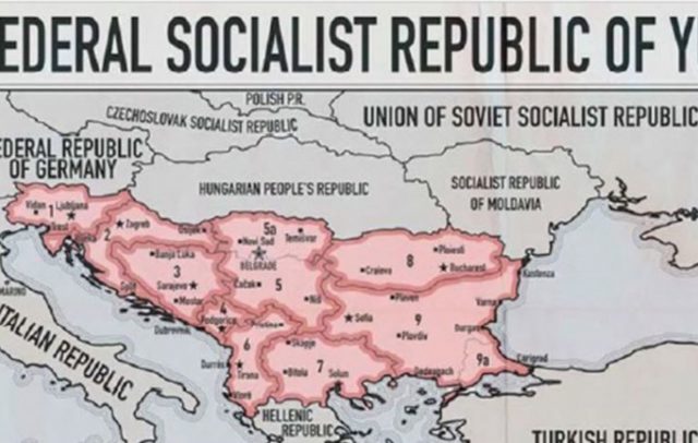 Harta zyrtare / ZbuIohet pIani i Titos, si do t’i bashkohej Shqipëria, JugosIIavisë
