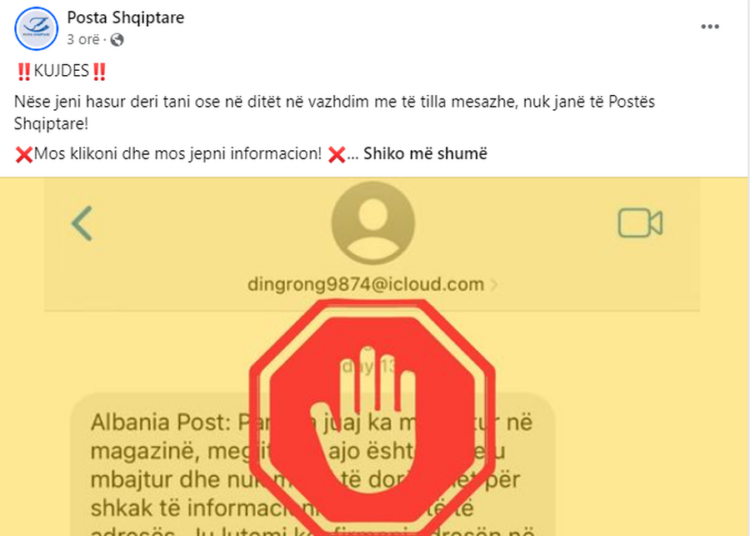 “Kërkojnë të vjedhin të dhëna”, Posta Shqiptare dhe AKCESK: Qytetarët të bëjnë kujdes