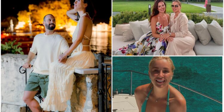 Pushime single pas divorceve dhe çiftet romantike në plazh, destinacionet e personazheve VIP